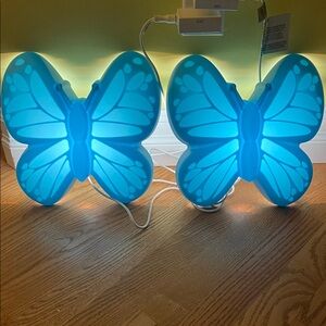 2 x Ikea Butterfly Wall Lamp Upplyst